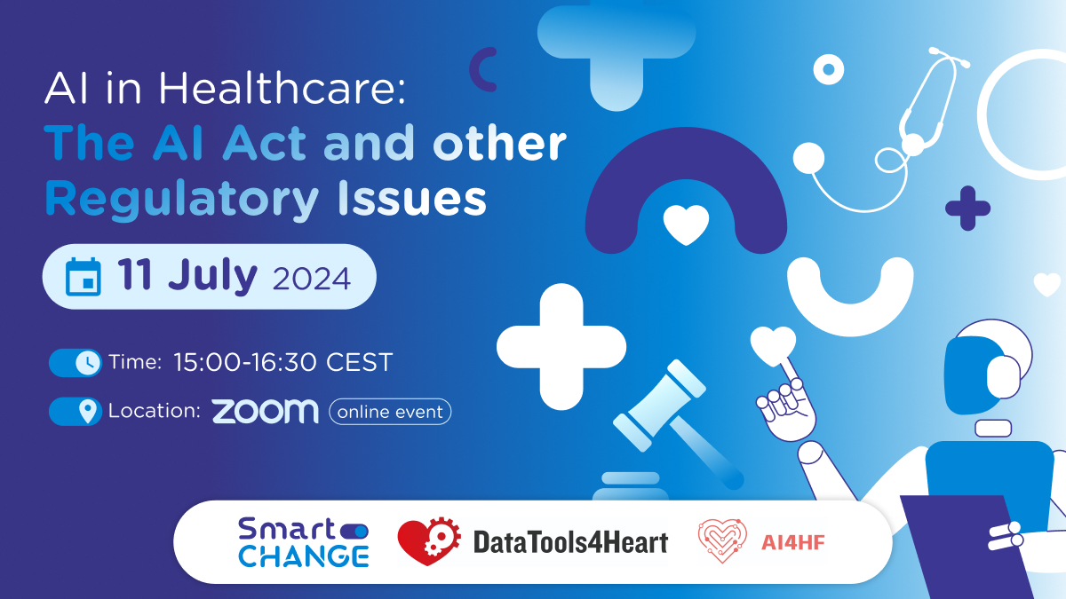 Graphical banner for the "AI in Healthcare webinar"