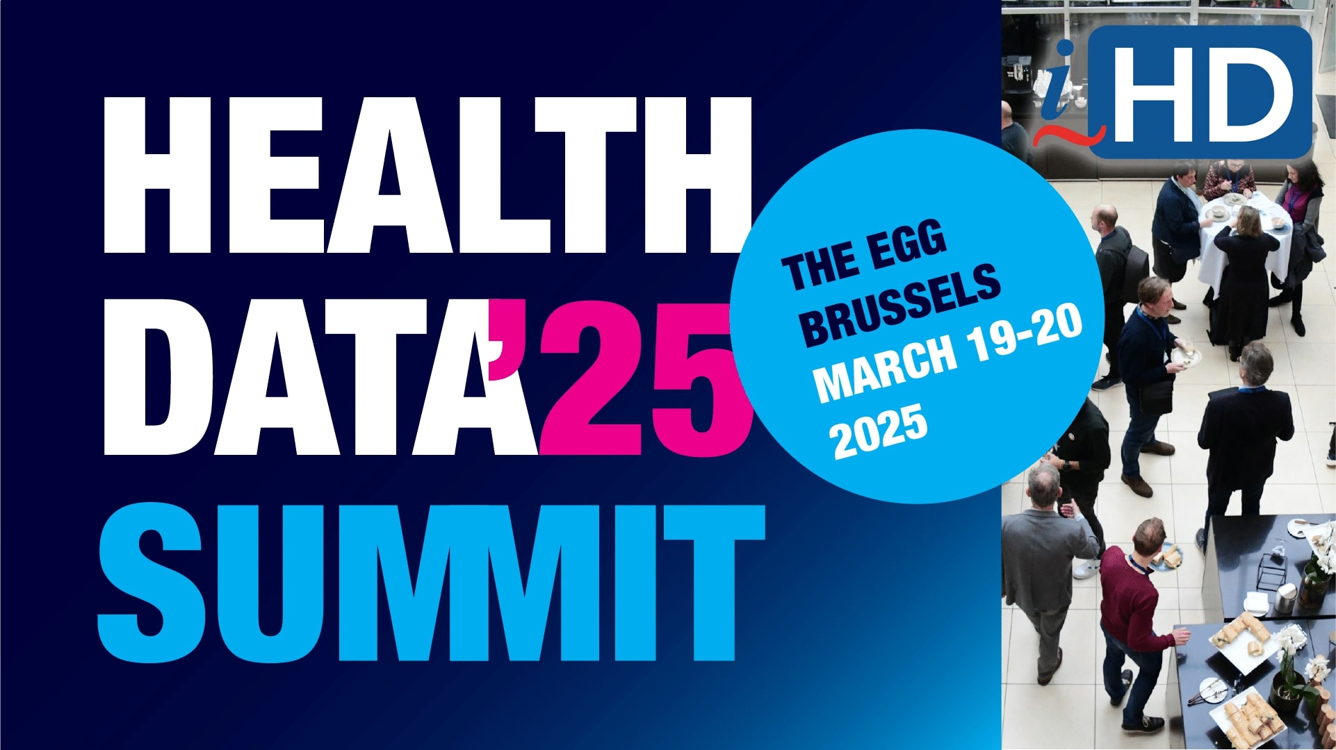 Health Data Summit 2025 banner, 19-20 March, The Egg Brussels