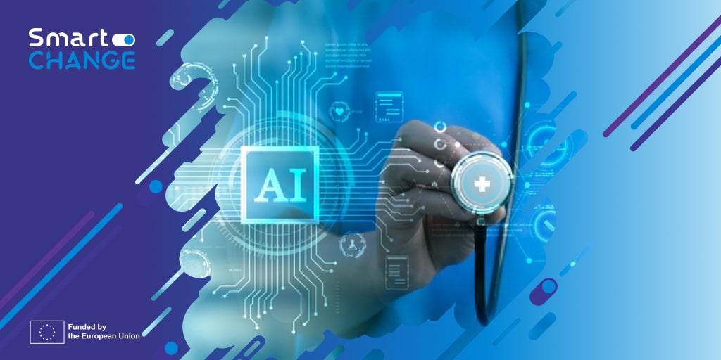 Medical worker touch virtual medical revolution and advance of technology Artificial Intelligence